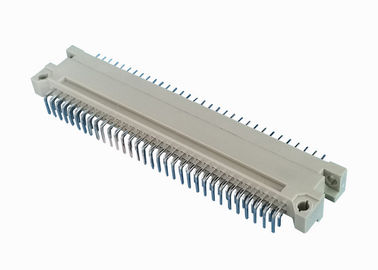 Lancement femelle du connecteur 2.54mm de PBT DIN 41612 rangée droite de 180 degrés double