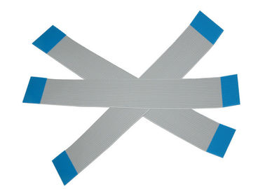 18 câble plat adapté aux besoins du client 1.0mm de Pin FPC un type matériel plaque en fer blanc de contact