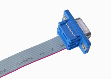 Bleu 2.77mm type type droit de 9 bornes D de prise de DP de soudure de connecteur femelle