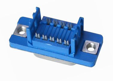 Bleu 2.77mm type type droit de 9 bornes D de prise de DP de soudure de connecteur femelle