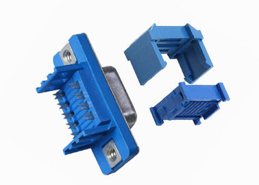 Bleu 2.77mm type type droit de 9 bornes D de prise de DP de soudure de connecteur femelle