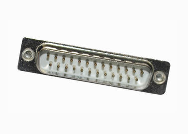 Rangée 3.0A de Pin du connecteur 25 de SOUS-MARIN du DB D d'alliage de cuivre la double a évalué le courant