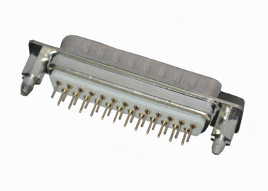 Rangée 3.0A de Pin du connecteur 25 de SOUS-MARIN du DB D d'alliage de cuivre la double a évalué le courant