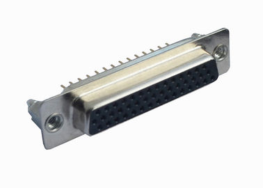 Type matériel ISO9001 de 44 bornes D de la rangée PBT de double de connecteur femelle approuvé