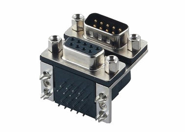 Deux type mâle de Pin D du connecteur 9 de SOUS-MARIN de la rangée D pour des manettes de jeu d'ordinateur