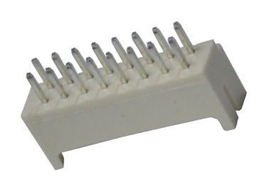 Double connecteur de gaufrette de barre de la rangée PBT, en-tête en laiton de femelle de Pin du contact 16