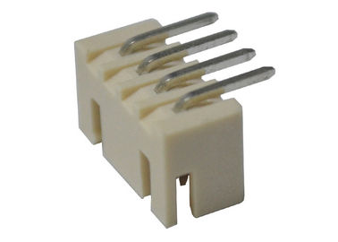 Blanc femelle à angle droit de connecteur d'en-tête d'en-tête de Pin de la gaufrette 4 de placage à l'or