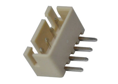 Blanc femelle à angle droit de connecteur d'en-tête d'en-tête de Pin de la gaufrette 4 de placage à l'or
