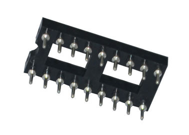 Connecteur rond d'en-tête de Pin droit de la prise 18P du trou 2.54mm IC 180 degrés