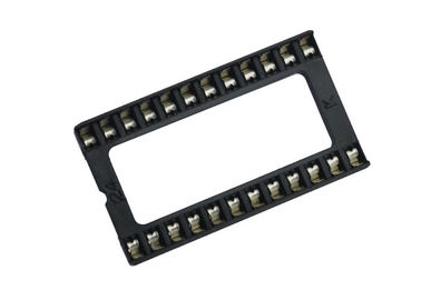 Rangée noire de perforation rectangulaire d'IMMERSION de prise d'IC de connecteur de panneau de carte PCB du lancement 15.24mm