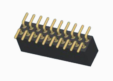 Double rangée de femelle de Pin d'en-tête de lancement rond à hautes températures du connecteur 1.27mm