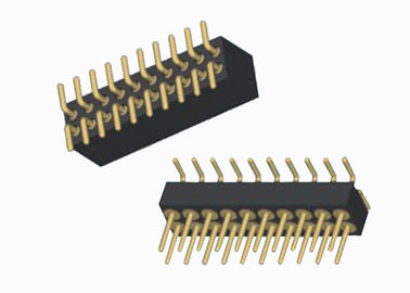 Double rangée de femelle de Pin d'en-tête de lancement rond à hautes températures du connecteur 1.27mm