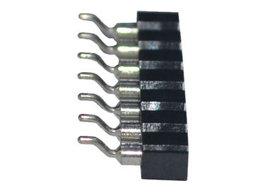 Type lancement simple de SMT de la rangée 2.54mm de femelle de Pin de connecteur rond d'en-tête horizontal