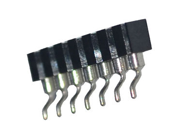 Type lancement simple de SMT de la rangée 2.54mm de femelle de Pin de connecteur rond d'en-tête horizontal