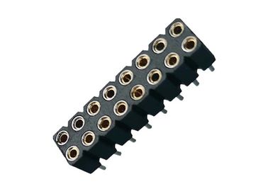 Usiné autour de l'IMMERSION femelle PPS 2.54mm 180° UL94V 0 de connecteur d'en-tête de Pin