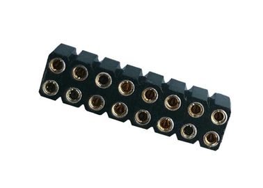 Usiné autour de l'IMMERSION femelle PPS 2.54mm 180° UL94V 0 de connecteur d'en-tête de Pin