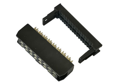 16 sortie à souder femelle des connecteurs du câble plat de carte de fil de Pin IDC 2.54mm