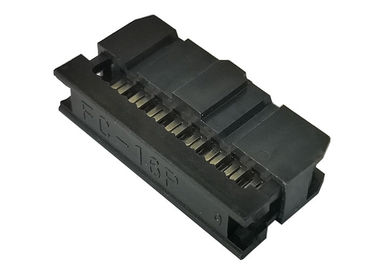16 sortie à souder femelle des connecteurs du câble plat de carte de fil de Pin IDC 2.54mm