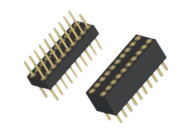 180 type d'IMMERSION de rangée du noir deux du lancement PA9T du connecteur 2.54mm d'en-tête de Pin de degré