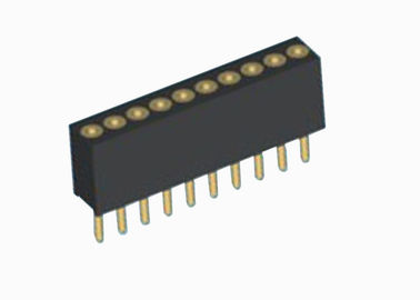Estimation actuelle droite de 2 ampères de rangée de carte PCB de lancement femelle simple de l'en-tête 1.27mm