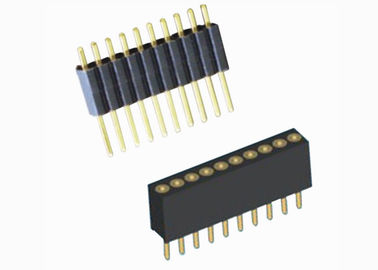 Estimation actuelle droite de 2 ampères de rangée de carte PCB de lancement femelle simple de l'en-tête 1.27mm