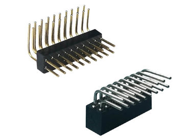 Pin à angle droit du connecteur 20 de panneau de carte PCB de double en-tête femelle de rangée de 1.27mm