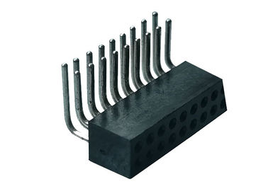 Pin à angle droit du connecteur 20 de panneau de carte PCB de double en-tête femelle de rangée de 1.27mm