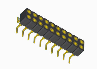 Deux lancement rond de la femelle 2.0mm d'en-tête de carte PCB de Pin de l'en-tête 20 de Pin de femelle de SMT de rangée