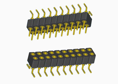 Deux lancement rond de la femelle 2.0mm d'en-tête de carte PCB de Pin de l'en-tête 20 de Pin de femelle de SMT de rangée