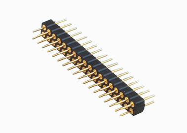 Matériel en laiton de contact de femelle d'IMMERSION de connecteurs de carte PCB de Pin de l'en-tête 2.0mm rangée ronde masculine de lancement de double