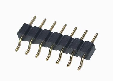 Bâti vertical SMT de Pin d'en-tête de la rangée simple masculine ronde horizontale 6 de connecteur