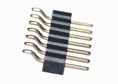 Bâti vertical SMT de Pin d'en-tête de la rangée simple masculine ronde horizontale 6 de connecteur