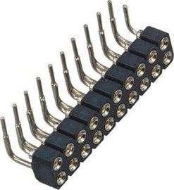 Par le type à angle droit de Pin du double de rangée de trou connecteur femelle 20 d'en-tête