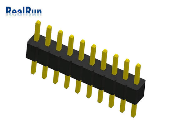 connecteur simple d'en-tête de rangée de Pin PA6T 0.75A du lancement 10 de 1.0mm
