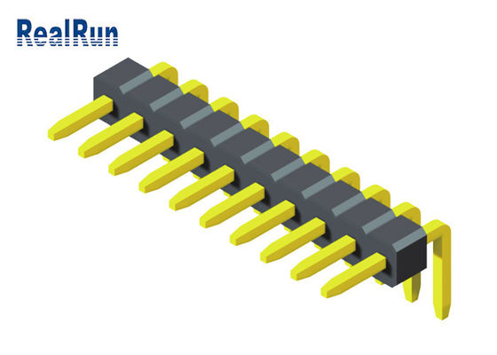 Connecteur à angle droit d'en-tête du lancement 10P de PA6T 1.0mm