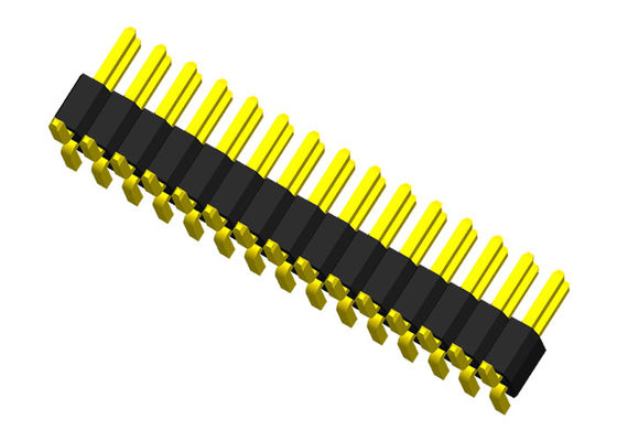 Double 22H Pin Header Connector de la rangée 2x de PA6T 1.0mm