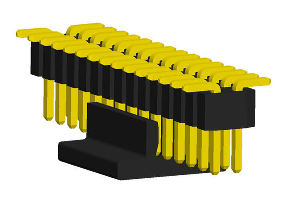 Rangée Pin Header du lancement PA6T UL94V-0 de SMT 0.75A 1.0mm double