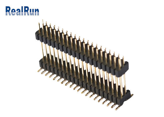 Isolateur Pin Header Connector de la double couche 40P PA6T 1.0*1.5mm