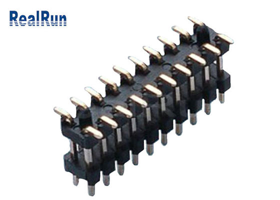 Double connecteur 0.75A d'en-tête de rangée de SMD 100P 20 Polonais 1.0*1.5mm