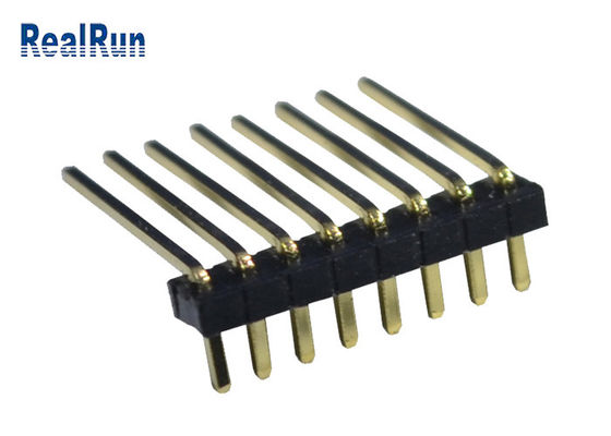 8P 90 connecteur masculin 500VAC d'en-tête de taille du degré 1.0mm
