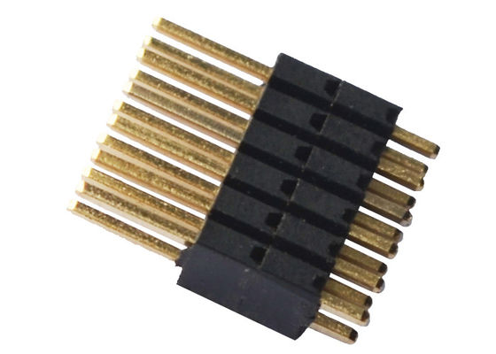 Taille Pin Header Connector de la rangée 1.27mm d'isolateur de PA9T double
