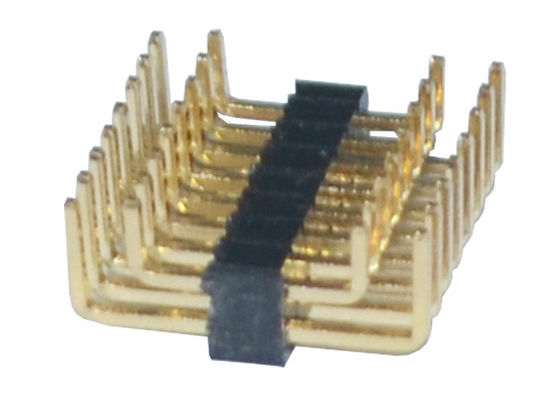Type lancement d'U de Pin Header 1.27mm de rangée de double de PA6T 80P
