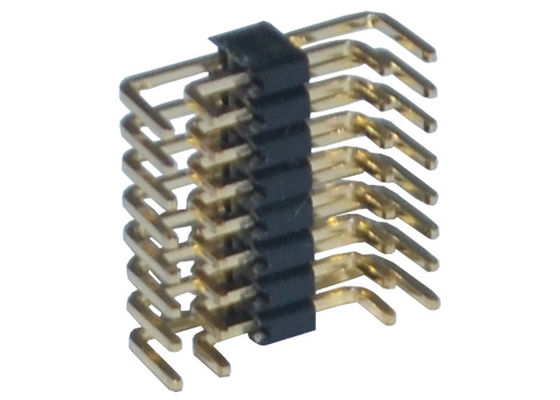 Type lancement d'U de Pin Header 1.27mm de rangée de double de PA6T 80P