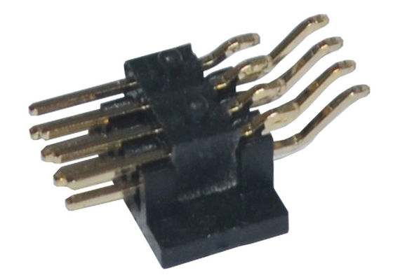 1.27mm SMT à angle droit PA6T Pin Header plaqué par or 500VAC
