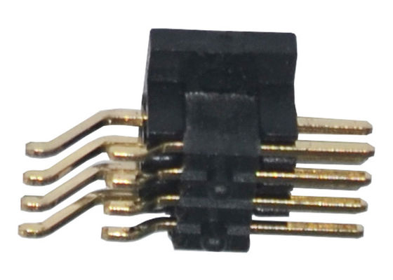 1.27mm SMT à angle droit PA6T Pin Header plaqué par or 500VAC