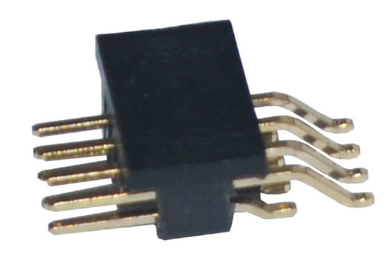 1.27mm SMT à angle droit PA6T Pin Header plaqué par or 500VAC