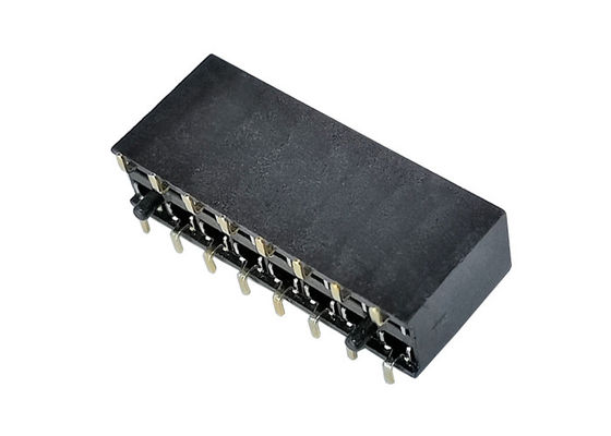 En-tête femelle de SMT de double de la rangée 2.54mm de PA9T taille du lancement 8.5mm