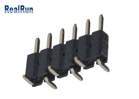 Rangée simple Pin Header 6pin Tin Plating du lancement PA6T de SMT 2.0mm