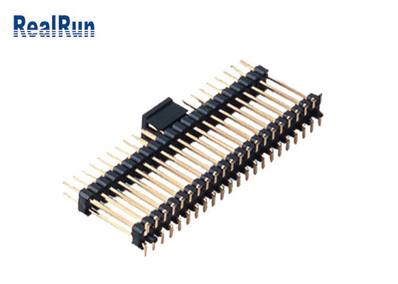 Double connecteur en plastique UL94V-0 de la carte PCB 44pin du lancement 2.0mm