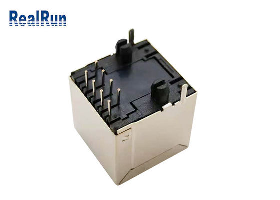 Connecteur RJ45 125VAC modulaire du bronze de phosphore PA46 gauche simple